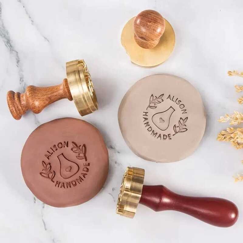 Personalized Pottery Stamp For Clay, Custom Pottery Stamps, Custom Letter Stamp Leather Brass Mold