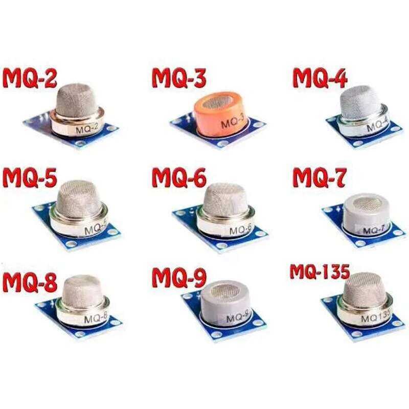 MQ ชุดอุปกรณ์ Series MQ131 MQ-135 MQ811 TGS822 9 โมดูลเซ็นเซอร์ก๊าซ MQ-2 MQ-3 MQ-4 MQ-5 MQ-6 MQ-7 MQ