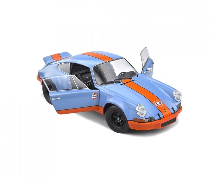พร้อมสต็อก SOLIDO 1: 18 PORSCHE PORSCHE 911 GULF GULF โมเดลรถโลหะผสม SOLIDO Out of Print Car Model