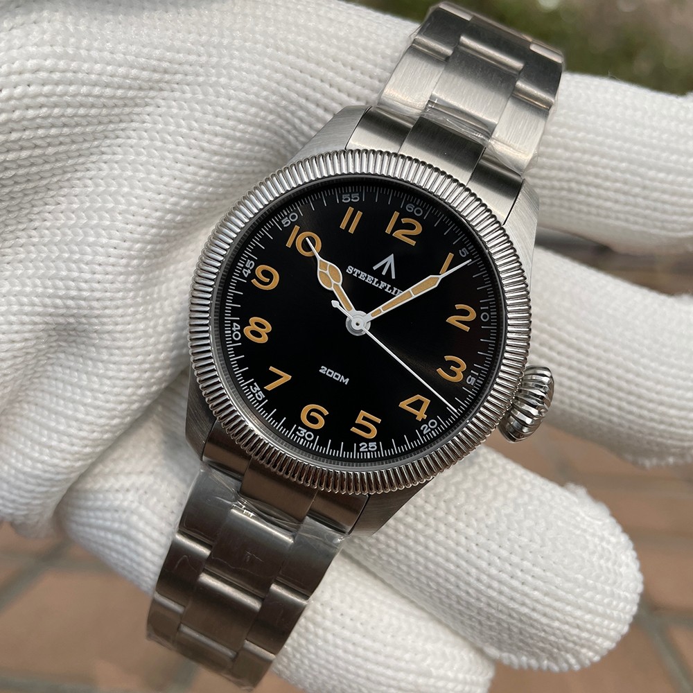 [STEELFLIER] Sf741 V2 Classic Pilot Men Quartz Watch VH31 Movement 20Bar กันน้ํา