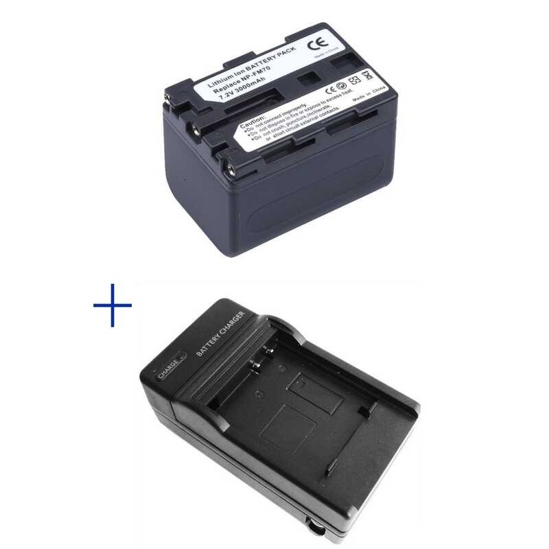 1 c Pc NP-QM71 NP-FM70 FM70 Battery + Charger for Sony HVR-A1U DCR-TRV361 DVD301 UX1 f P NP-QM7