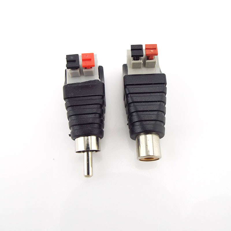 สายลําโพงเป็นอะแดปเตอร์ขั้วต่อ RCA ชาย/หญิงสําหรับ SMD50, SMD3528, SMD5730 สีเดียว LED Strip.PH1