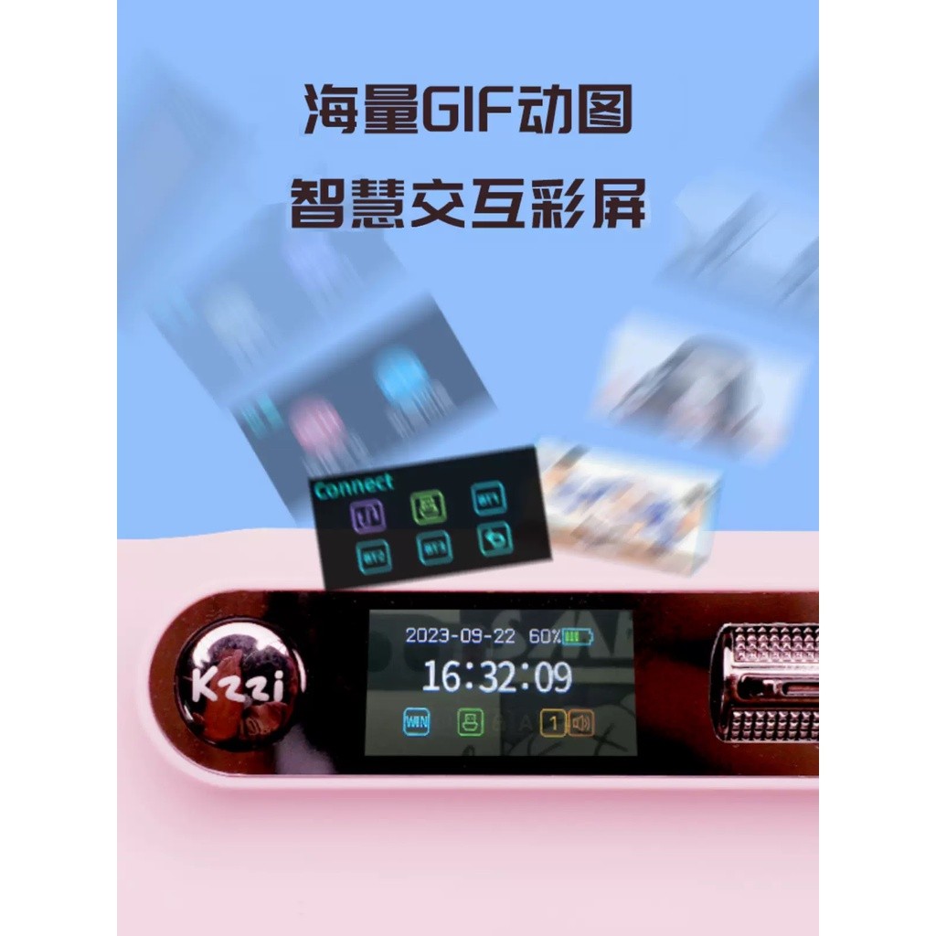 Kzzi Z98 คีย์บอร์ดเกมมิ่งไร้สายบลูทูธ RGB