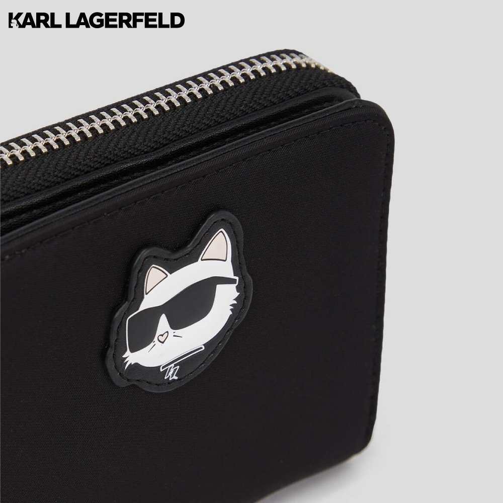 Karl Lagerfeld - K/IKONIK NYLON DOUBLE POUCH กระเป๋าใส่บัตร / กระเป๋าสตางค์