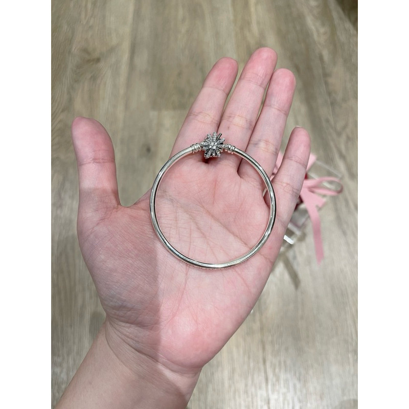 Silver Bangle with fireworks