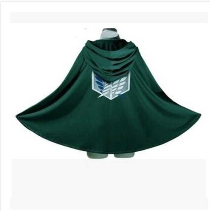 Toystoryshop Anime Attack On Titan Jacket Costume Green Cloak Unisex Eren Le Vi Cosplay Scouting Le