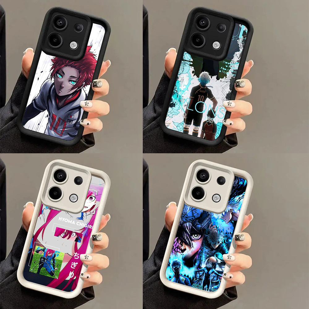 Realme C63 C61 C75 C75X 5 Pro Q 14X N63 N61 Note 60 60X เคสโทรศัพท์มือถือ ดวงตานางฟ้า กรณี AB6 BLUE 