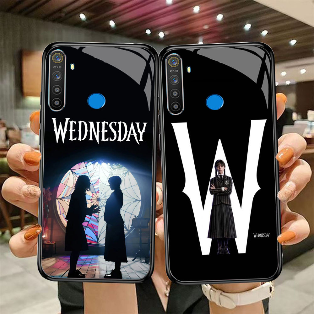 DF-85 วันพุธ Addam TPU HD Glass Casing สําหรับ Realme 5 5i 5S 3i 6i 7 C65 Narzo 10A 20A Pro