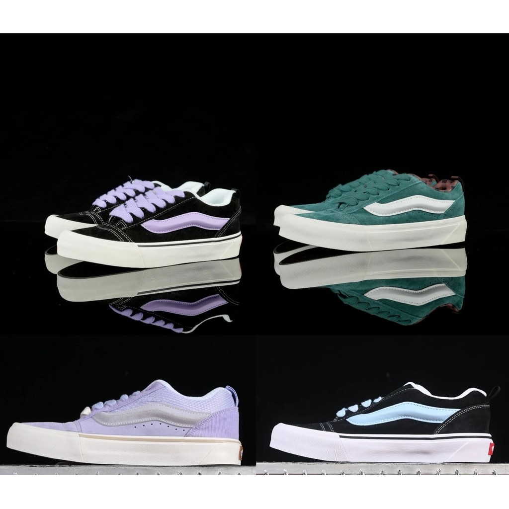 ♞,♘,♙รองเท้า Vans รุ่นแท้ในสต็อก รองเท้า Vans สีขาว สีน้ำเงิน สีแดง สีดำ สีม่วง รองเท้า Vans สีม่วง