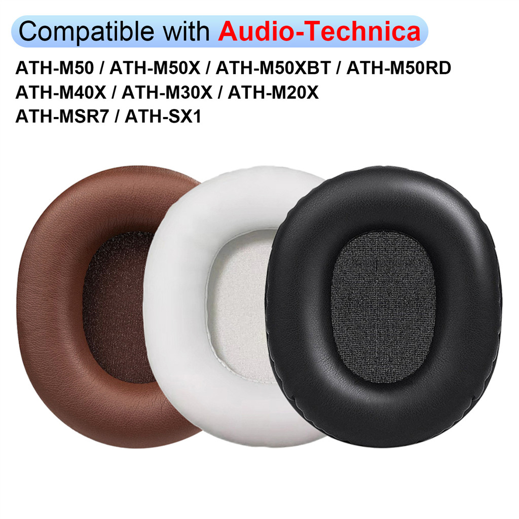 1 คู่แผ่นรองหูฟังสําหรับ Audio-Technica ATH-M50 M50X M50XBT M50RD M40X M30X M20X MSR7 SX1 หูฟัง Earpad เบาะ Earmuffs
