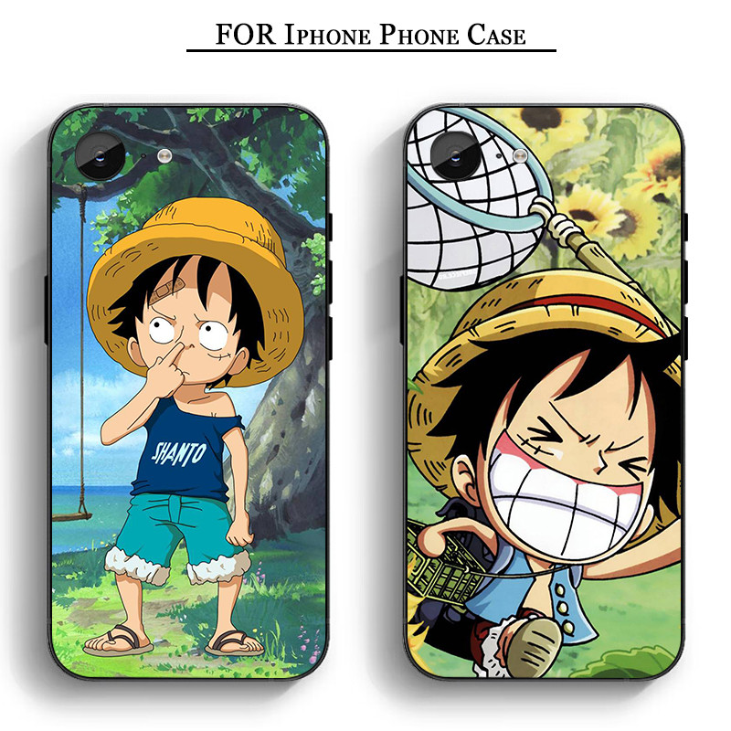 LH210 One Piece Luffy cool iPhone 11 12 Pro Max Mini 6 7 8 Plus Plus 6S X XS Max XR SE Soft Case