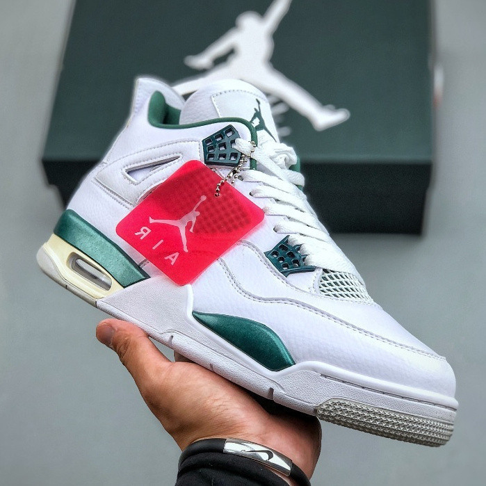Air jordan 4 retro "Oxidized Green" FQ8138-103 รองเท้าบาสเก็ตบอล