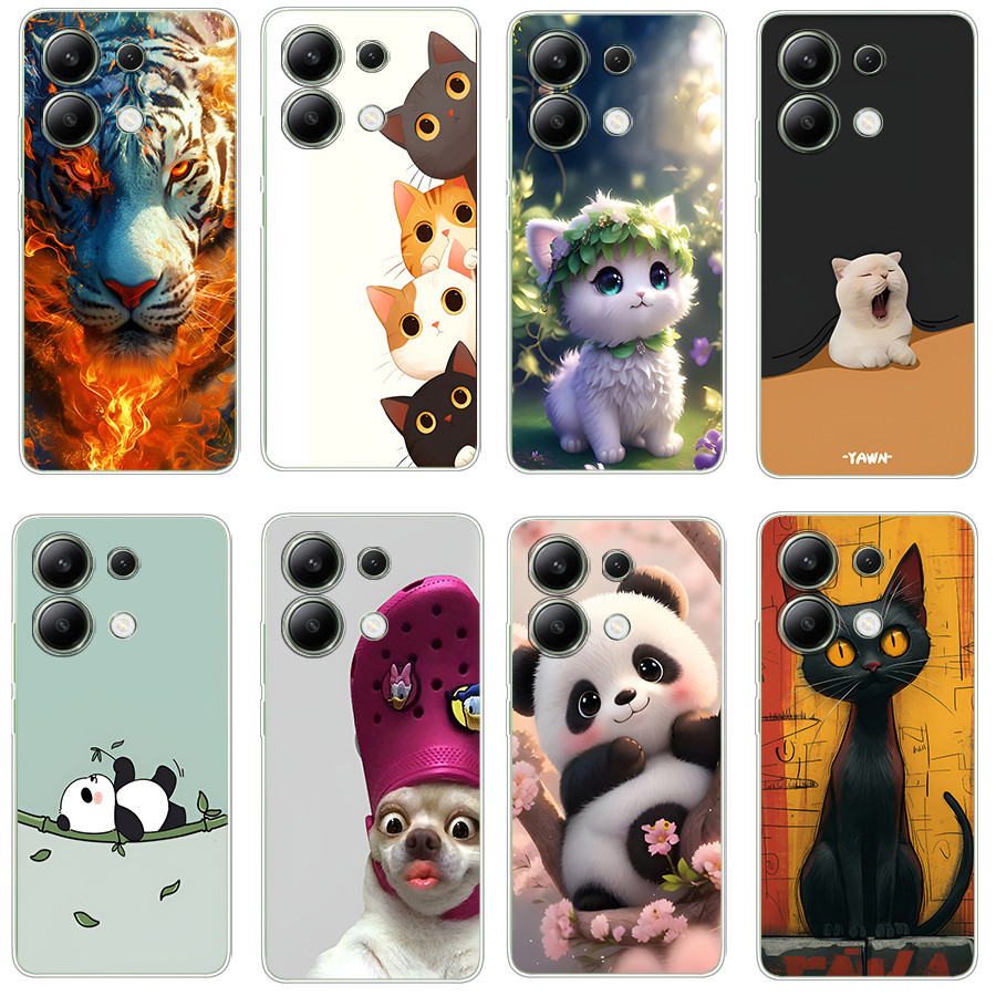 เคสสําหรับ xiaomi redmi note 13 4G Soft Case TPU พิมพ์ฝาครอบโทรศัพท์