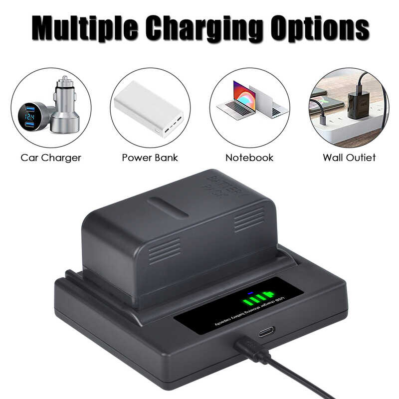 6V 2C3 4200Mah Bn-V25u Vw-Vbs2e USB เครื่องชาร์จ JVC Bn-V22u, Bn-V24u, Bn-V 25U Pv