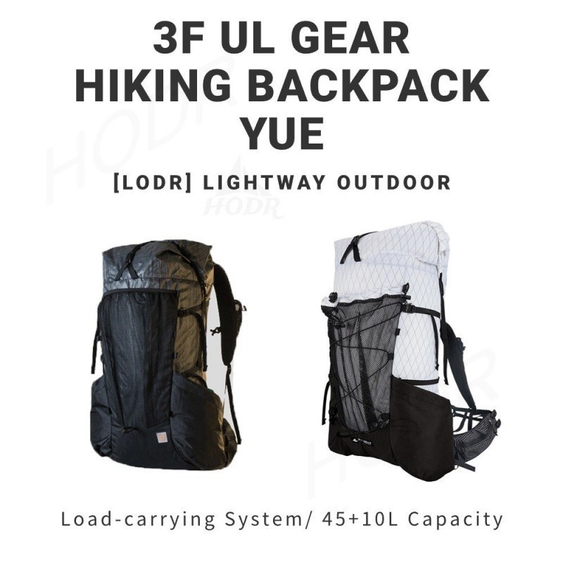[LODR] 3f UL GEAR YUE กระเป๋าเป้สะพายหลัง น้ําหนักเบา ปรับได้ 45+10 ลิตร สําหรับปีนเขา เดินป่า XPAC