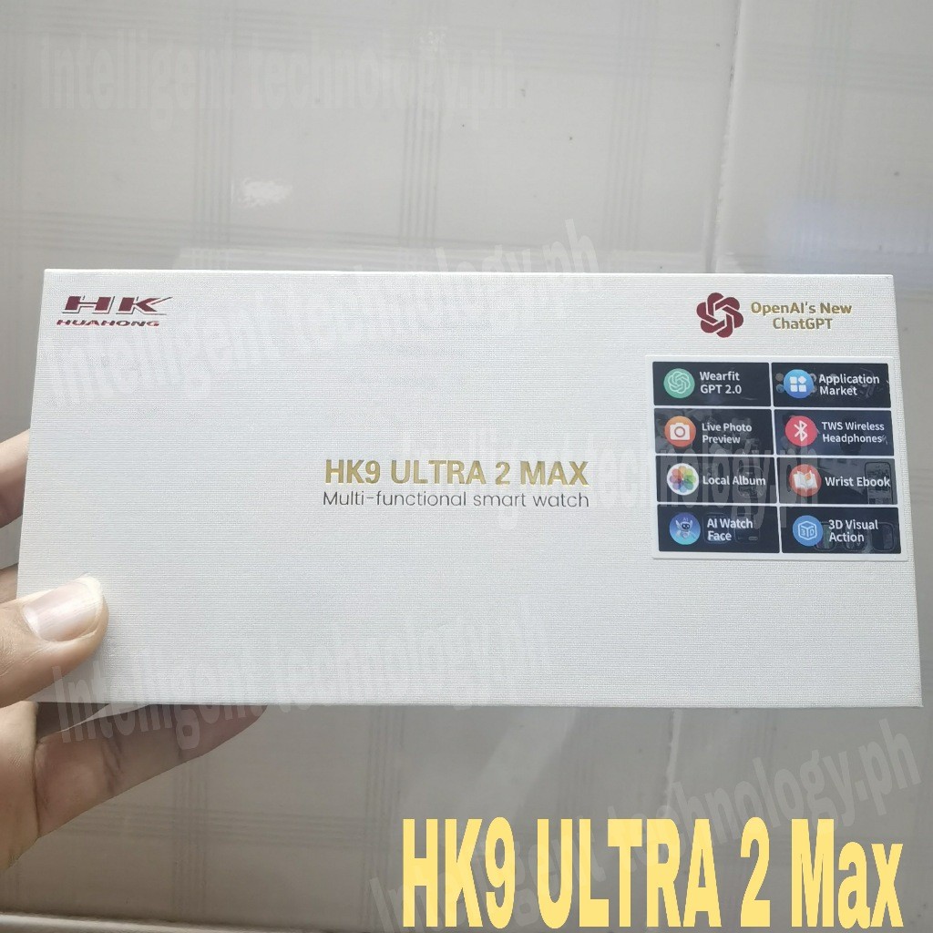 Hk9 Ultra 2 Max AMOLED 49 มม. สมาร์ทวอทช์ ผู้ชาย ผู้หญิง 2GB ROM อัลบั้มรูป NFC เข็มทิศ แชท GPT สมา