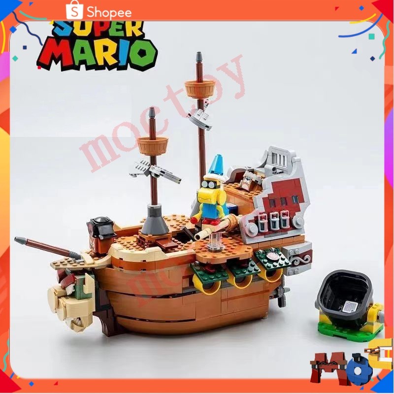Bowser's Flying Battleship 71391 บล็อคตัวต่อเลโก้ รูปซูเปอร์มาริโอ้ DIY ของเล่นสําหรับเด็ก (1152+ ช