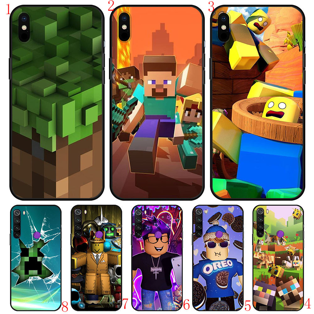 Xiao Mi 10T 12 x A2 6X CC9E Poco F3 F2 Pro Poco M2 M3 X2 X3 NFC 11T Pro Y33 Roblox เคสโทรศัพท์สีดําน