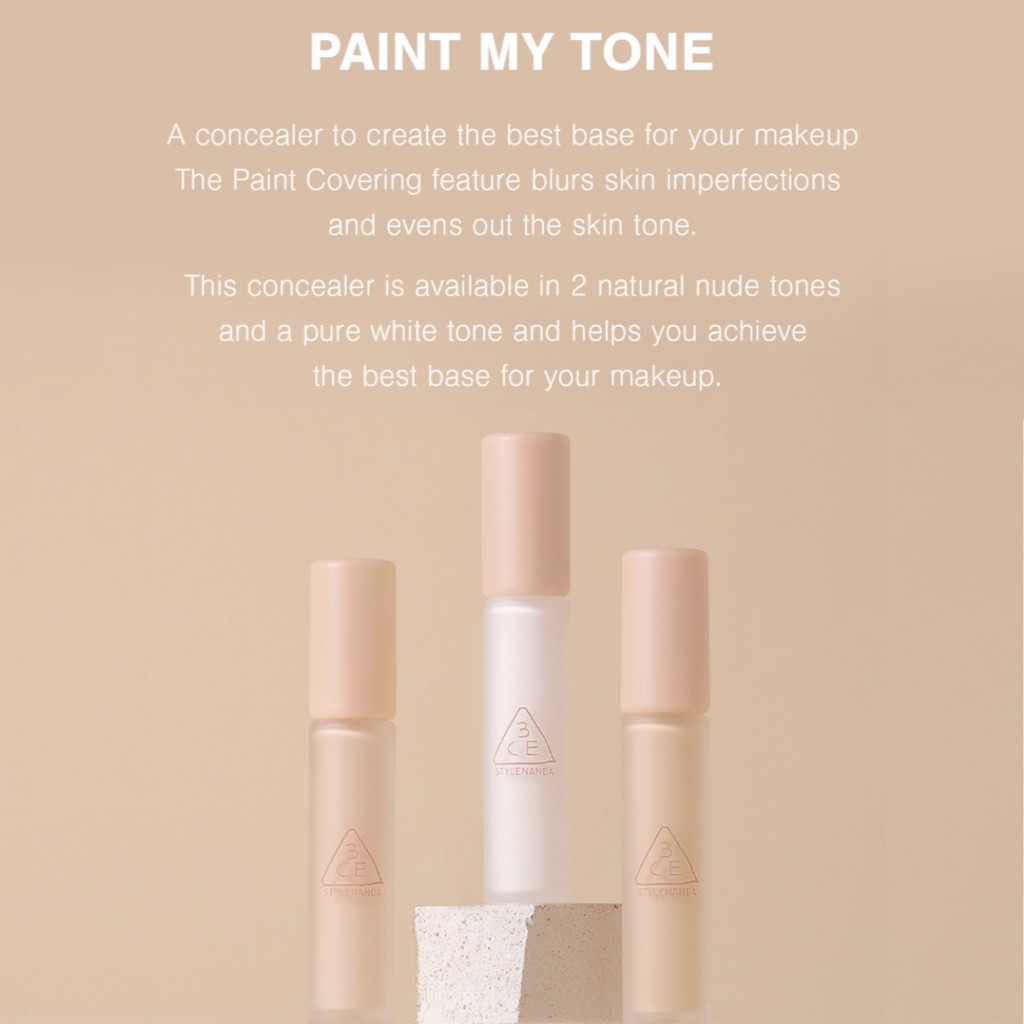 [3CE] Skin Fit Cover คอนซีลเลอร์ เนื้อลิขวิด 5.2g 4.3g 3 สี Liquid Foundation รองพื้น แต่งหน้า Unde