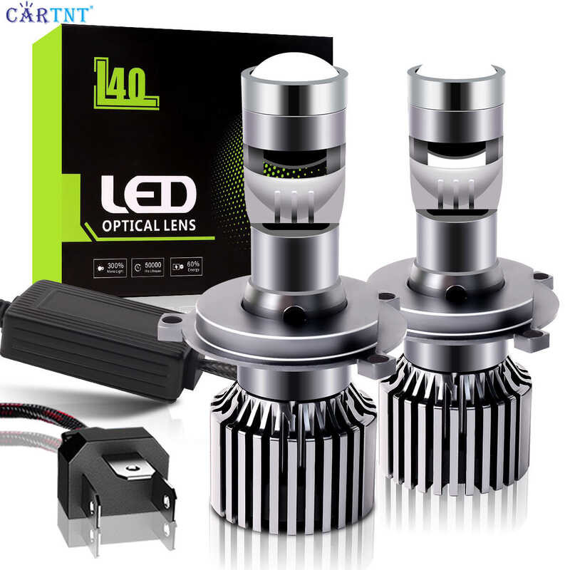 々 Cart 2 Pieces H4 H7 H11 H8 LHD LRD LED Headlight Mini Lens Projector 9005 9006 Hb3 Hb4 Auto Lo