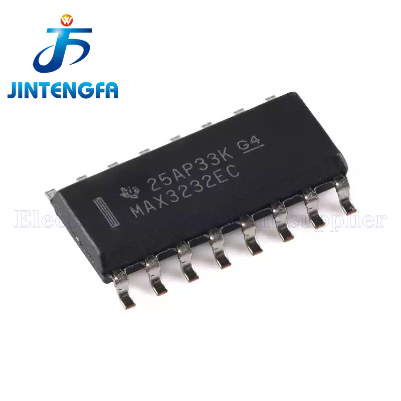 10PCS MAX3232ECDR MAX3232EIDDR MAX3232EC MAX3232EI SOP-16 MAX32 RS-232 Transceivers IC SMD Driver ชิ
