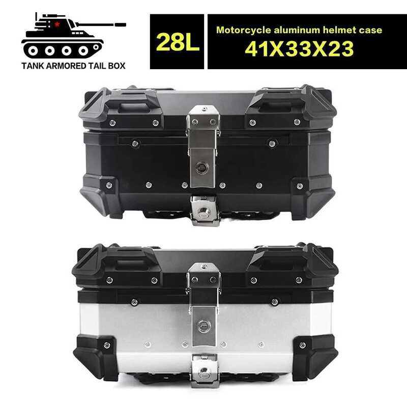 100L กล่องเก็บของหมวกกันน็อคมอเตอร์ไซค์อลูมิเนียมขนาด 80L 65L 55L 45L 36L 28L 22L สำหรับ R1200GS R12