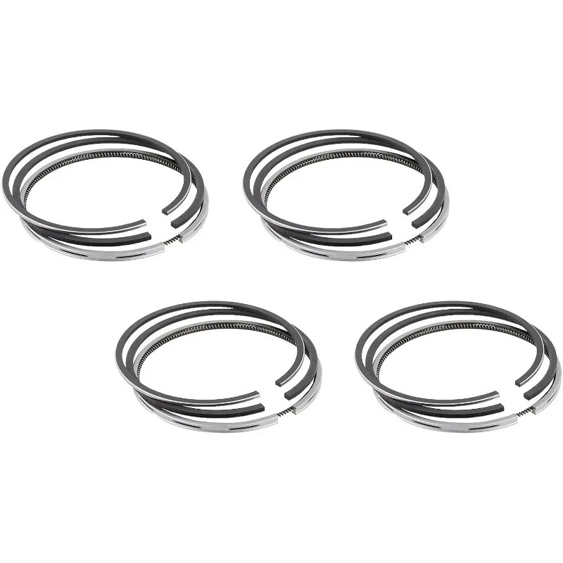 4 ชุด V2003T แหวนลูกสูบ 1A024-21050 +0.5 มม.เหมาะสําหรับ Kubota V2003 V2003-M-DI V2003T V2003-T-E2B 