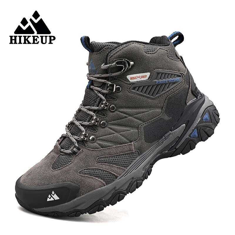 HIKEUP รองเท้าบู๊ตเดินป่าผู้ชาย หนังกลับกันน้ำ thumbnail 3