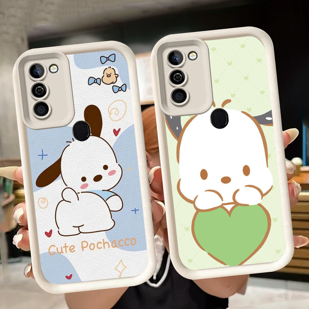 ปลอกอ่อนสําหรับ Samsung A11 M11 A30 A21S A20 M30S A30s A7 A50 M21 A10S A10 A50s A20S สีขาว Q6 Pochac