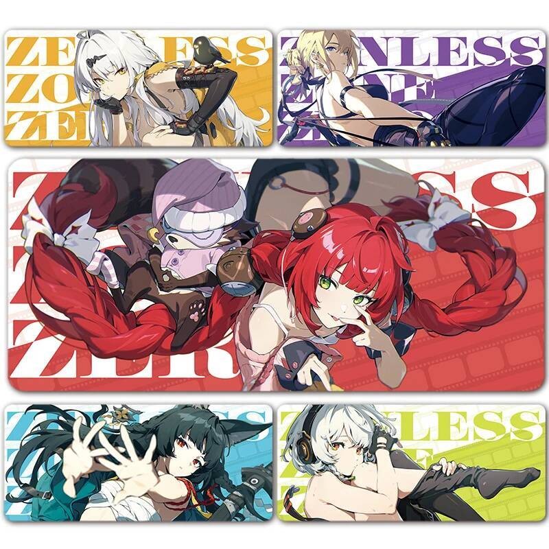 Zenless Zone Zero แผ่นรองเมาส์ ZZZ Yixuan Von Lycaon Ellen Hoshimi Miyabi Jufu Yuzuha Alice XXL แผ่น