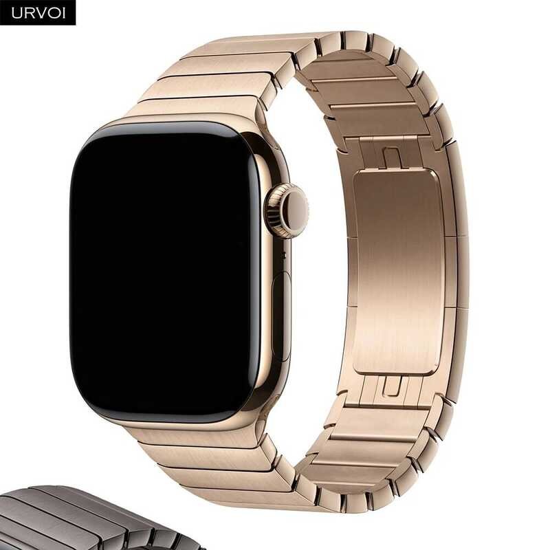 URVOI Band สําหรับ Watch Ultra K สร้อยข้อมือ Gen.1 3 สายสแตนเลสสายรัดข้อมือผีเสื้อสําหรับ Iwatch Sl