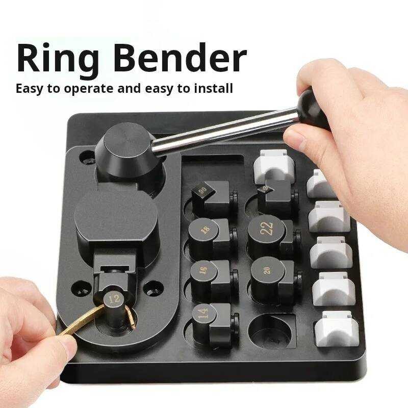 Ring Bender Bending Hine Kit Multi-Functional Metal Ring Bending Hine For Gold Sier And Copper Jewe