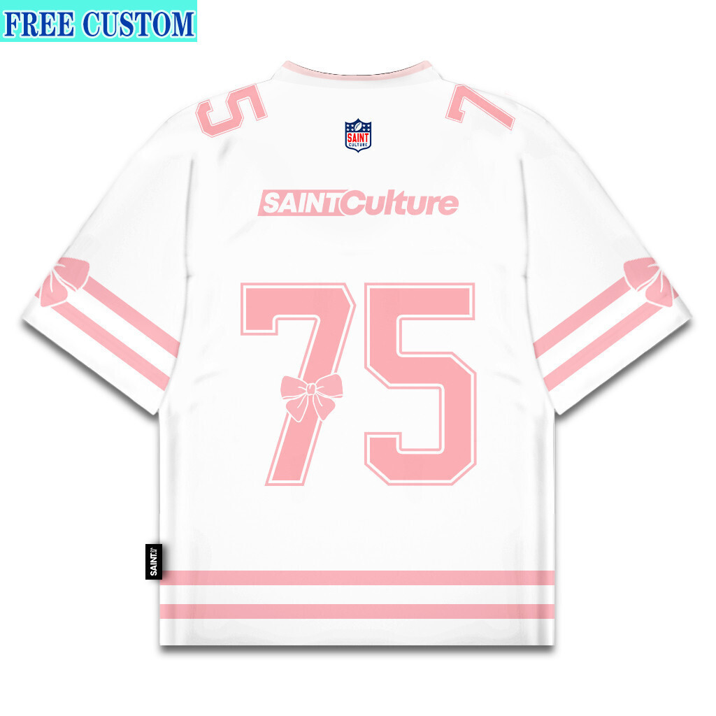 [ฟรีชื่อที่กําหนดเอง] Coquette Soft 75 Jersey Vintage Oversize Rugby Retro Streetwear Y2k Boxy Overs