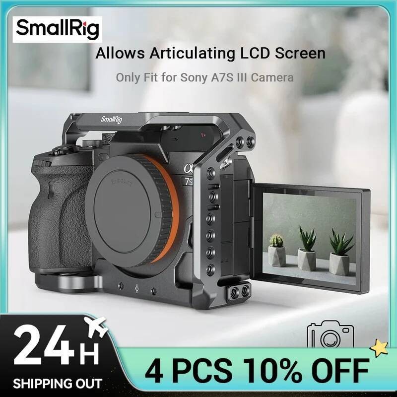 Smallrig DSLR สําหรับ A7S3 กล้อง Rig A7SIII รูปแบบกรงสําหรับ Sony Alpha 7S III กล้องกรง A7siii กรง R