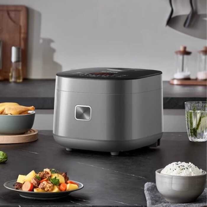 Supor หม้อหุงข้าว 0 เคลือบในครัวเรือน 316L สแตนเลสมัลติฟังก์ชั่นไม่เคลือบผิวสมาร์ทนัดหมาย Multigrain