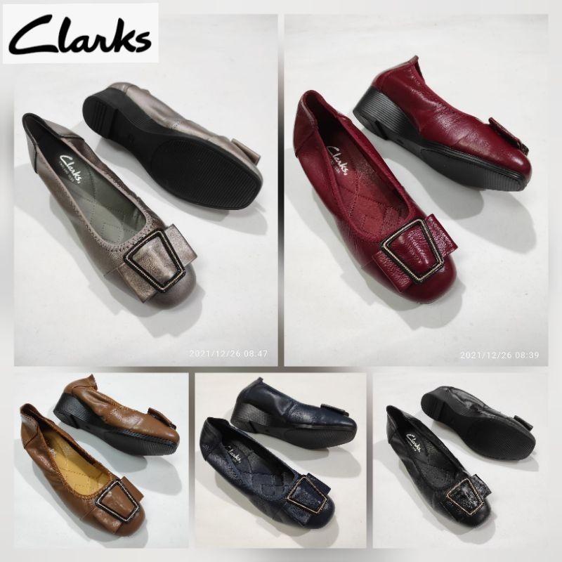 Clarks เวดจ ์ 4ซม./รองเท ้ าผู ้ หญิงเวดจ ์ Clarks