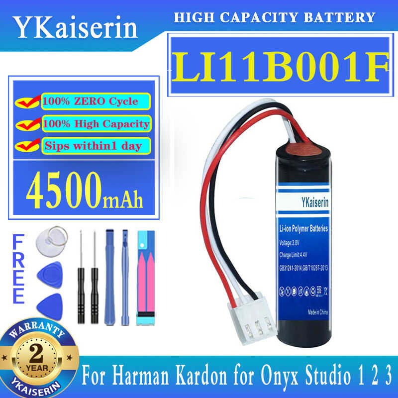 YKaiserin 4500mAh LI11B001F แบตเตอรี่สำหรับ Harman Kardon สำหรับ Onyx Studio 1 2 3 ลำโพง