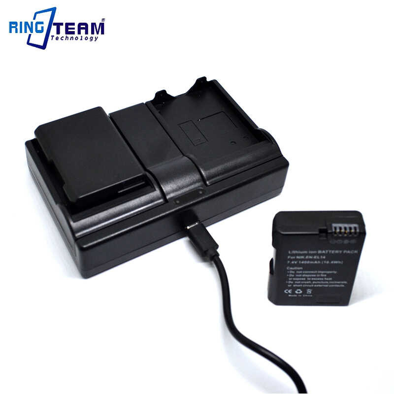 2x 9 EN-EL14 EN-EL14a Battery & 1x USB Dual Charger (3-In-1) for Nikon P7800 P7700 P7100 D5500 D5