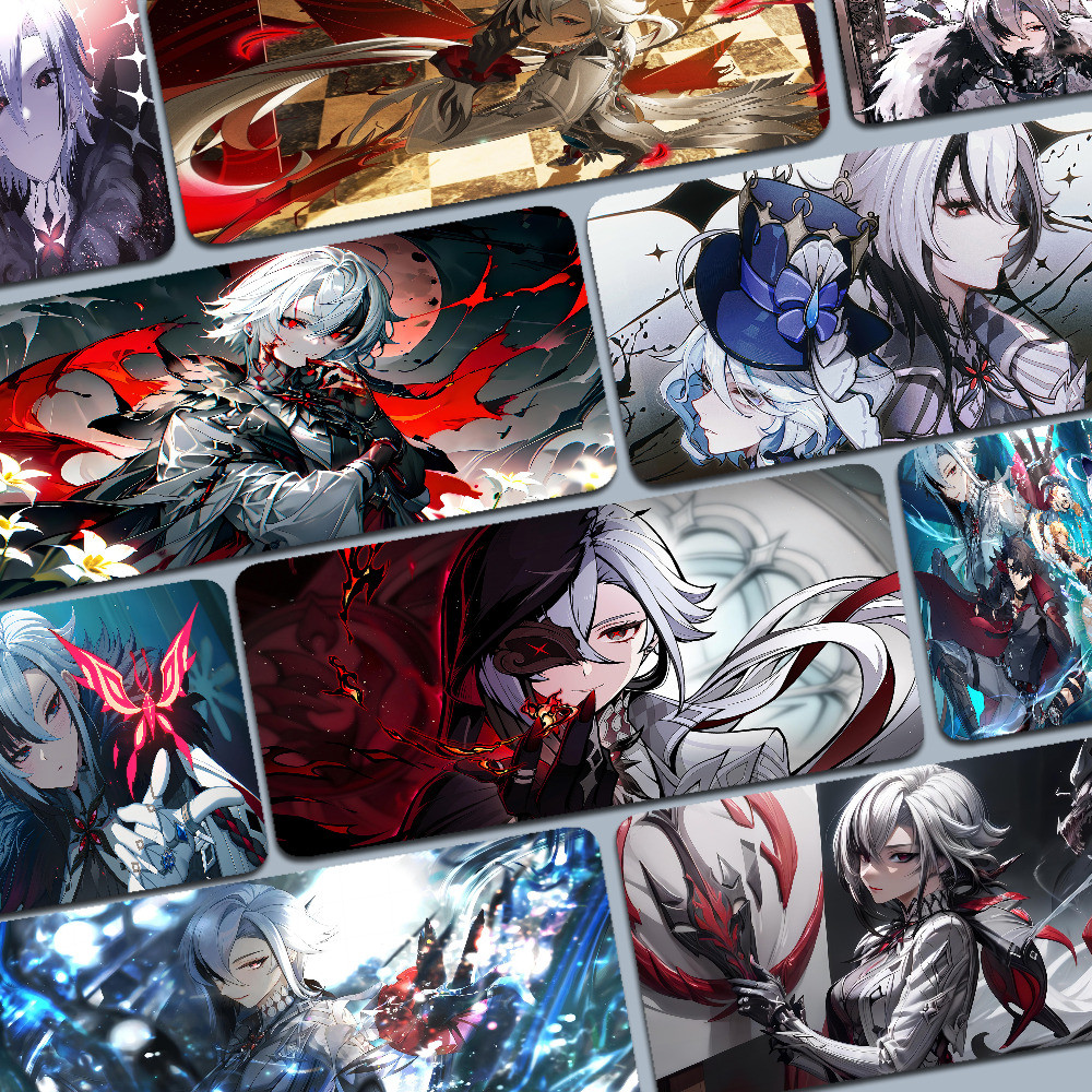 Genshin Impact Arlechino mousepad Boy Pad ยางธรรมชาติสําหรับเล่นเกม mousepad โต๊ะขนาดสําหรับ Gameing World of tan CS GO Zelda