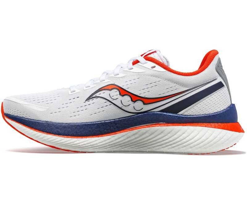 Endorphin Saucony Speed 3 Boston Men's | White / Navy (RUNNING SHOE)