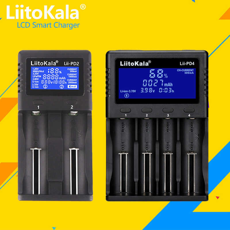 Liitokala B52 Lii-S8 Lii-Pd4 Lii-Pd2 Lii-500 Lii-600 เครื่องชาร์จแบตเตอรี
