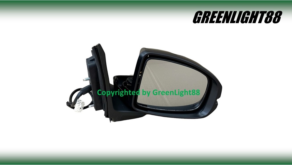 HONDA CITY T9A 2014-2019 SIDE MIRROR (AUTO)(3 WIRE)(NON AUTO FLIP)(สีดํา)(TYC)