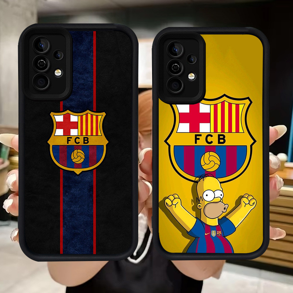 Q102 FC-Bacelona soft Casing สําหรับ Samsung A34 A55 A54 A36 A15 A35 S25 Ultra A16 A24 A05S A25 A56 