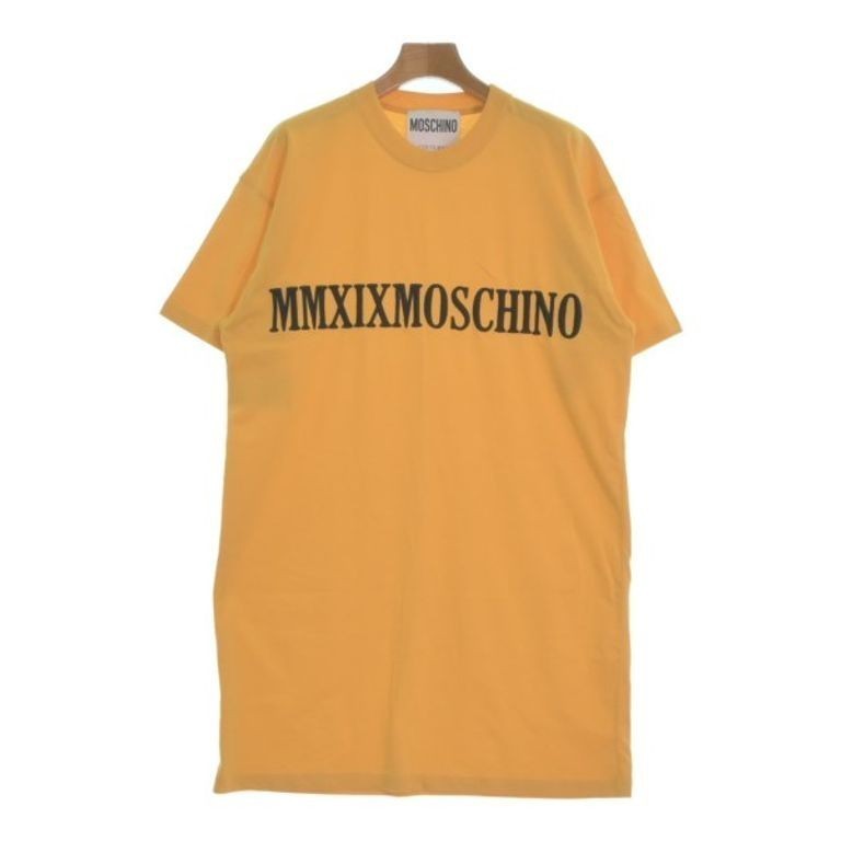 ♞,♘,♙,Moschino O I H Tshirt Shirt Women yellow Direct from Japan Secondhand 2120024g0004 RDH RCX