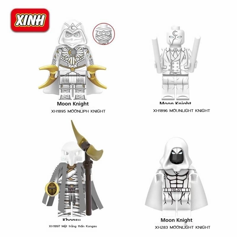 [HOT HIT] เข้ากันได้กับ LEGO Marvel Heroes ซีรีส์ทีวีอเมริกัน Moon Knight x1895ของเล่นโมเดล