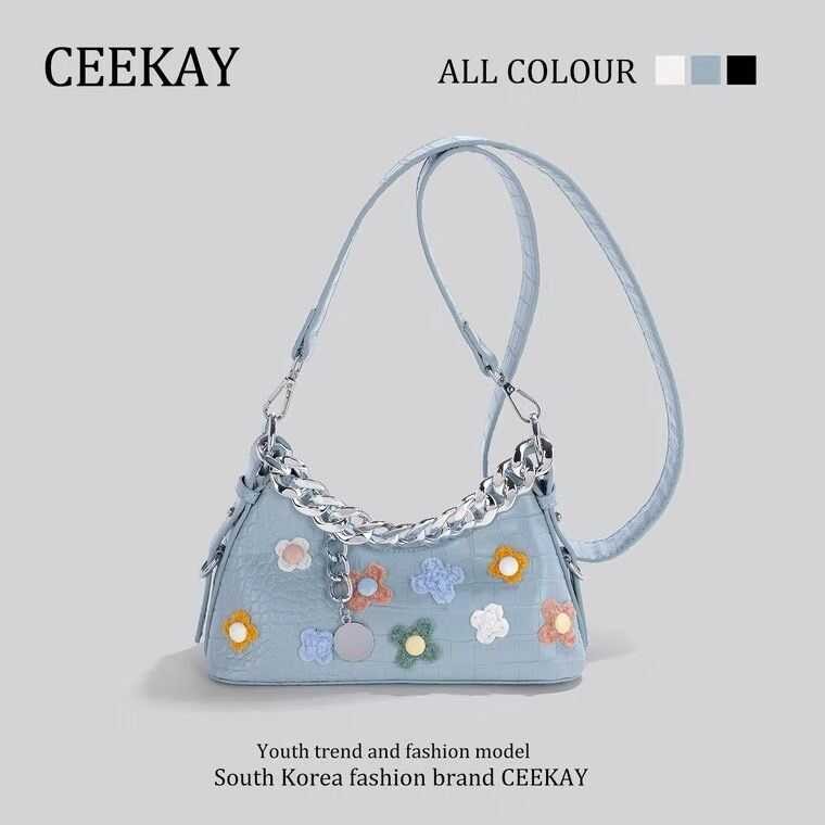 คล้องเเขนสะพายใหล่แฟชั่นลายดอกไม้ Ceekay" Ce-12 Ceekay"