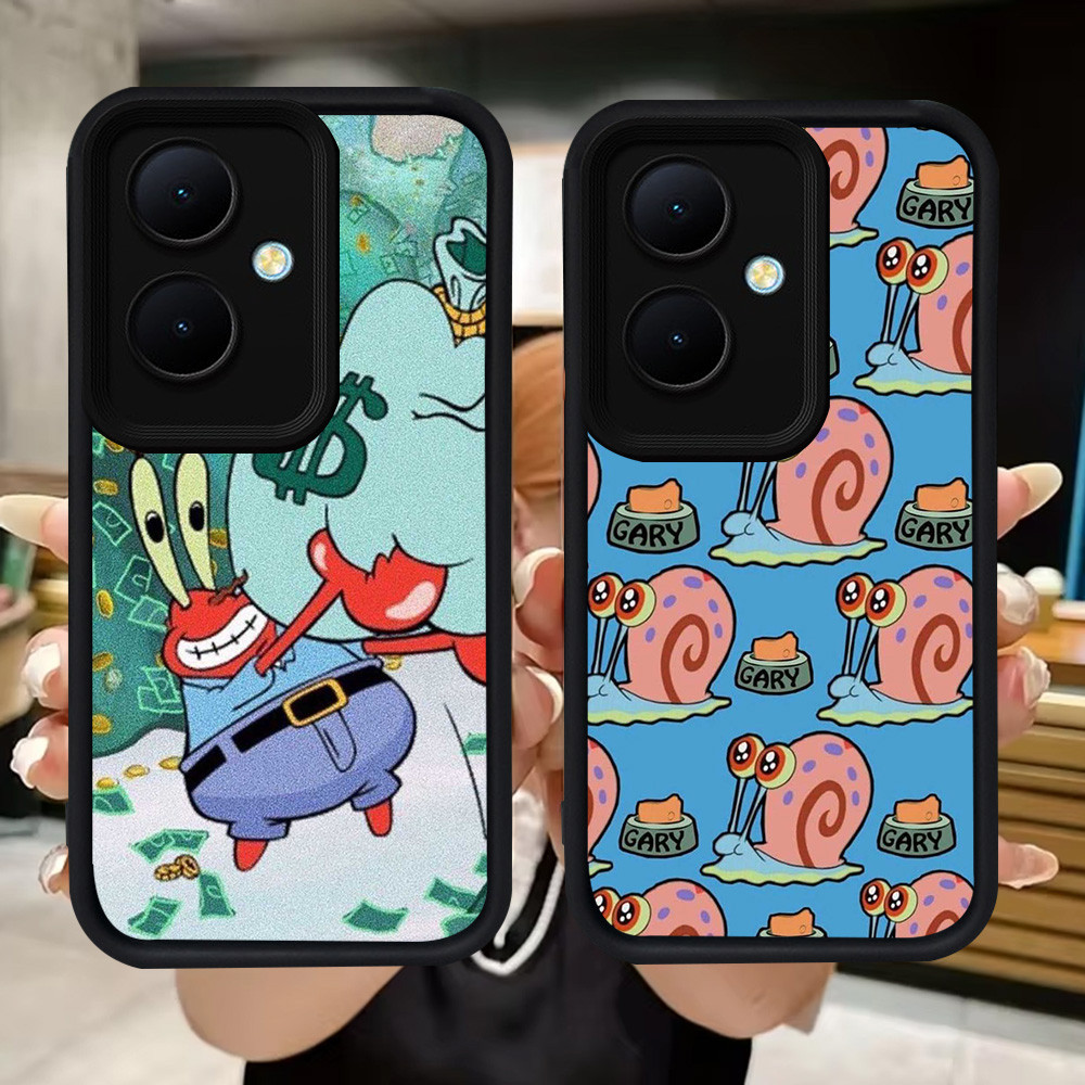 Q67 Sponebob soft Casing สําหรับ OPPO Reno 11 8T 13F 11F 10 Pro 5G