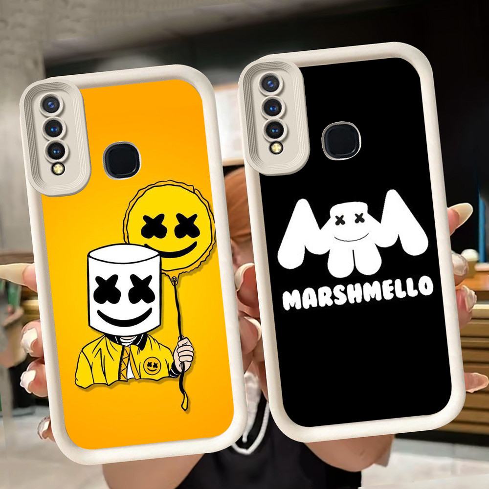 ปลอกอ่อนสําหรับ VIVO Y19 Y30 Y30i Y17 Y93 Y95 Y12 Y50 Y15 Y91 Z1 Pro V9 Y91C สีขาว Q2 Marshmallow