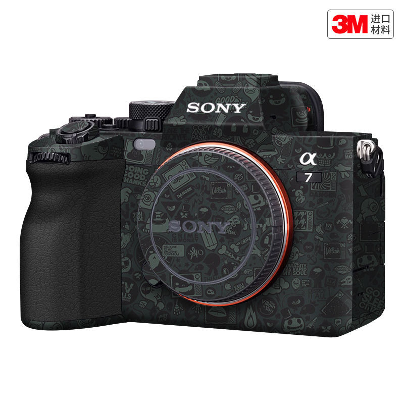 เหมาะสําหรับ Sony A7M4 ฟิล์มป้องกันกล้อง Sony A7m4 Body สติกเกอร์การ์ตูนหนัง 3M