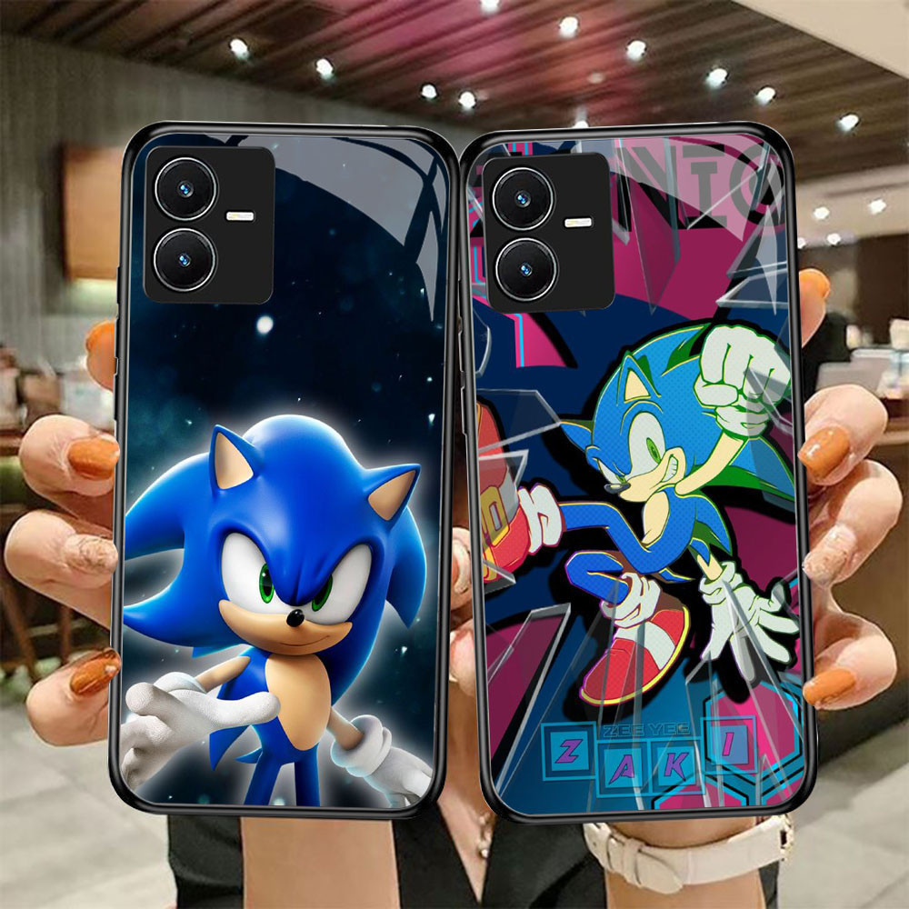 DF-101 Sonic TPU HD Glass Casing สําหรับ VIVO Y22 Y35 Y75 Y28 Y22S V25 Y55 iQOO Z6